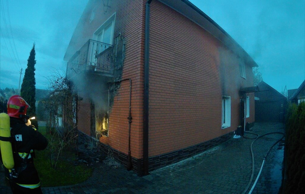 Пожар в доме ул.  Переносная Барановичи